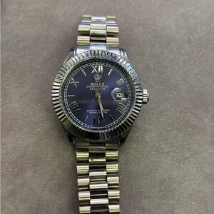 Rolex Silver Watch style